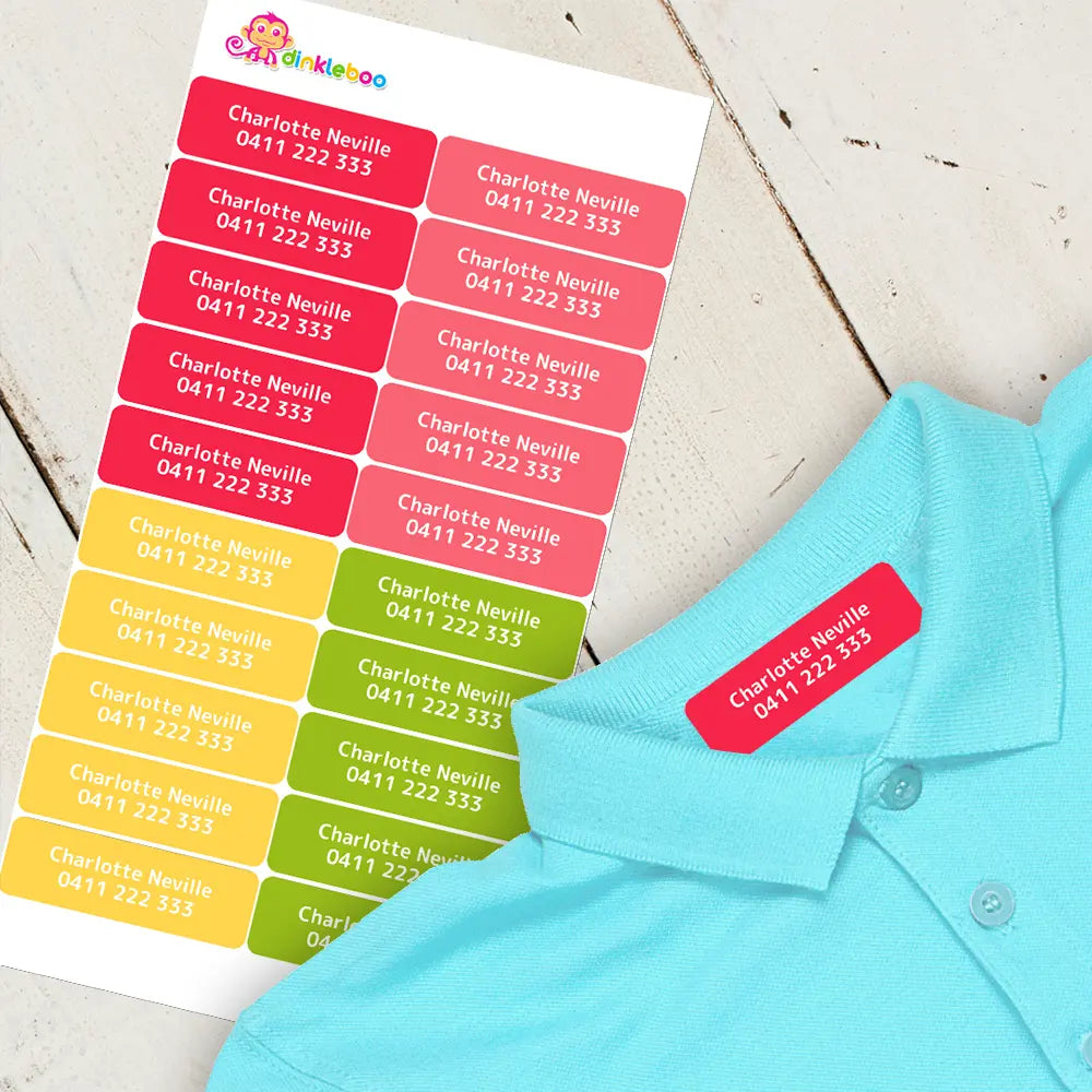 Tropical Iron On Clothing Labels