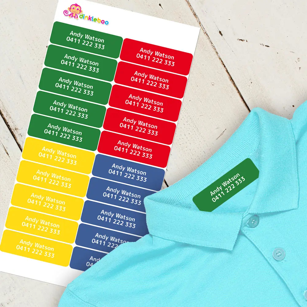 Classic Iron On Clothing Labels
