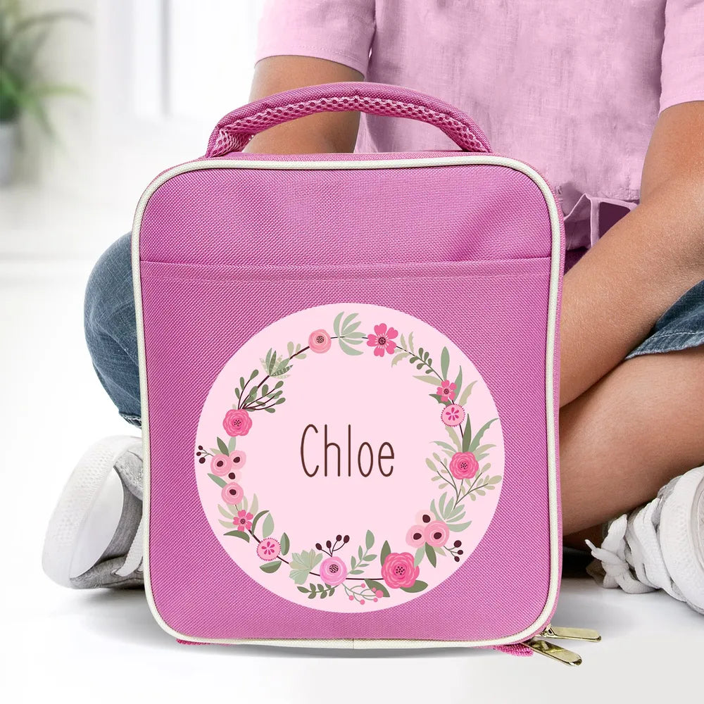Flower Wreath Lunch Bag