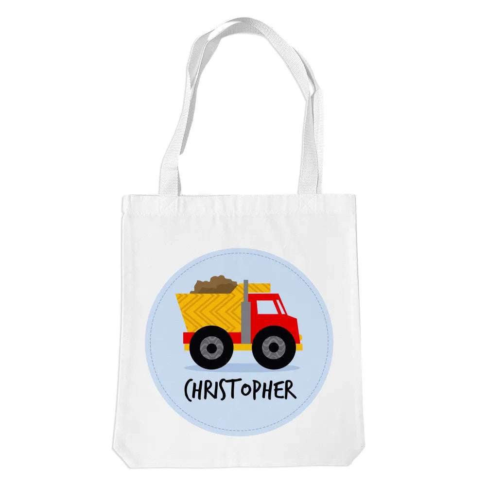 Truck White Tote Bag