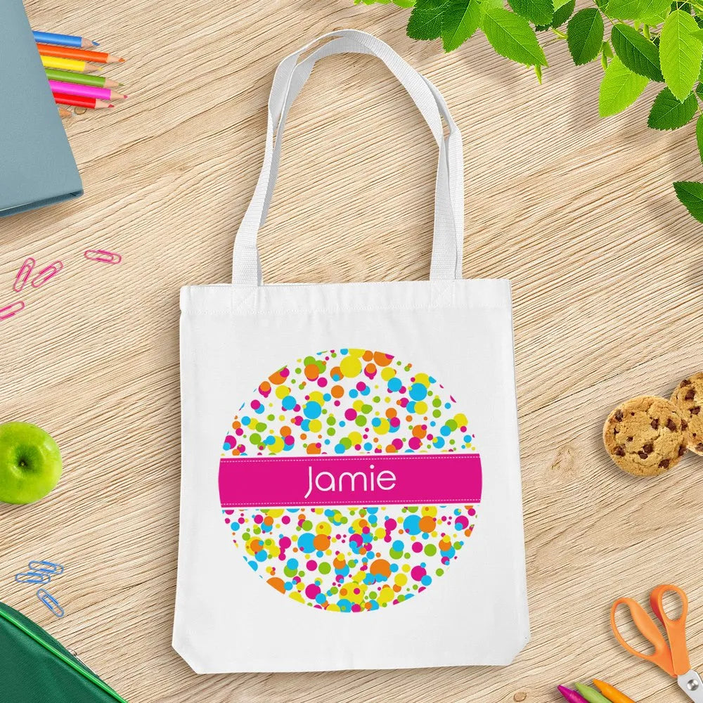 Bubbles White Tote Bag