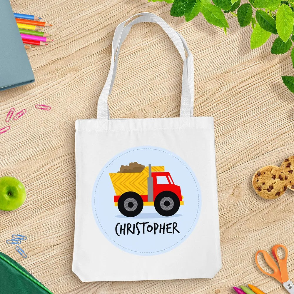 Truck White Tote Bag