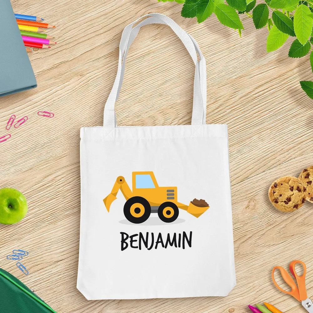 Yellow Digger White Tote Bag