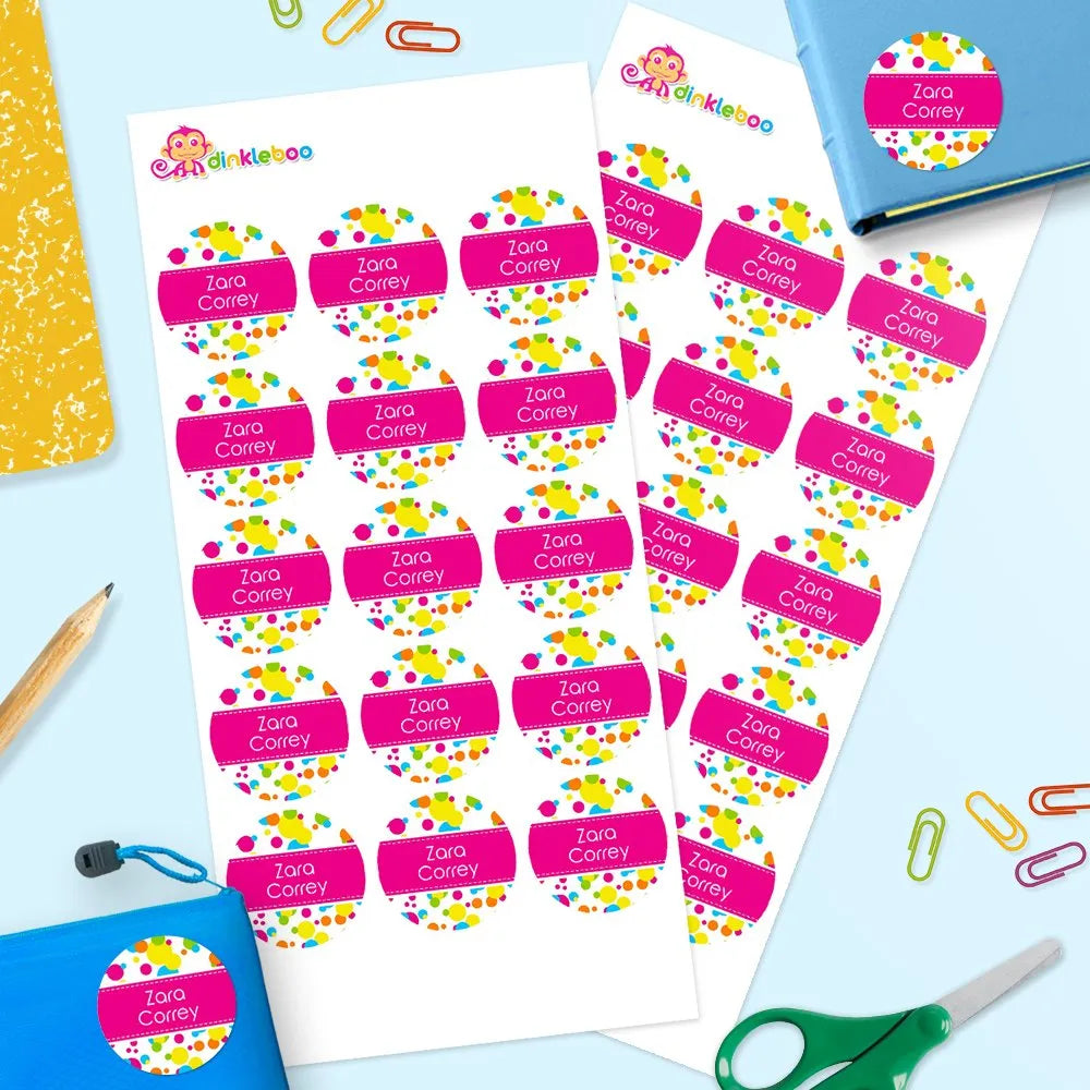 Bubbles Round Name Labels