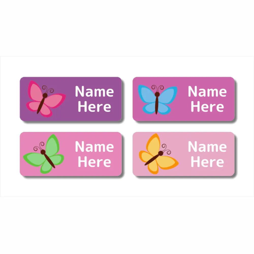 Butterfly Rectangle Name Labels