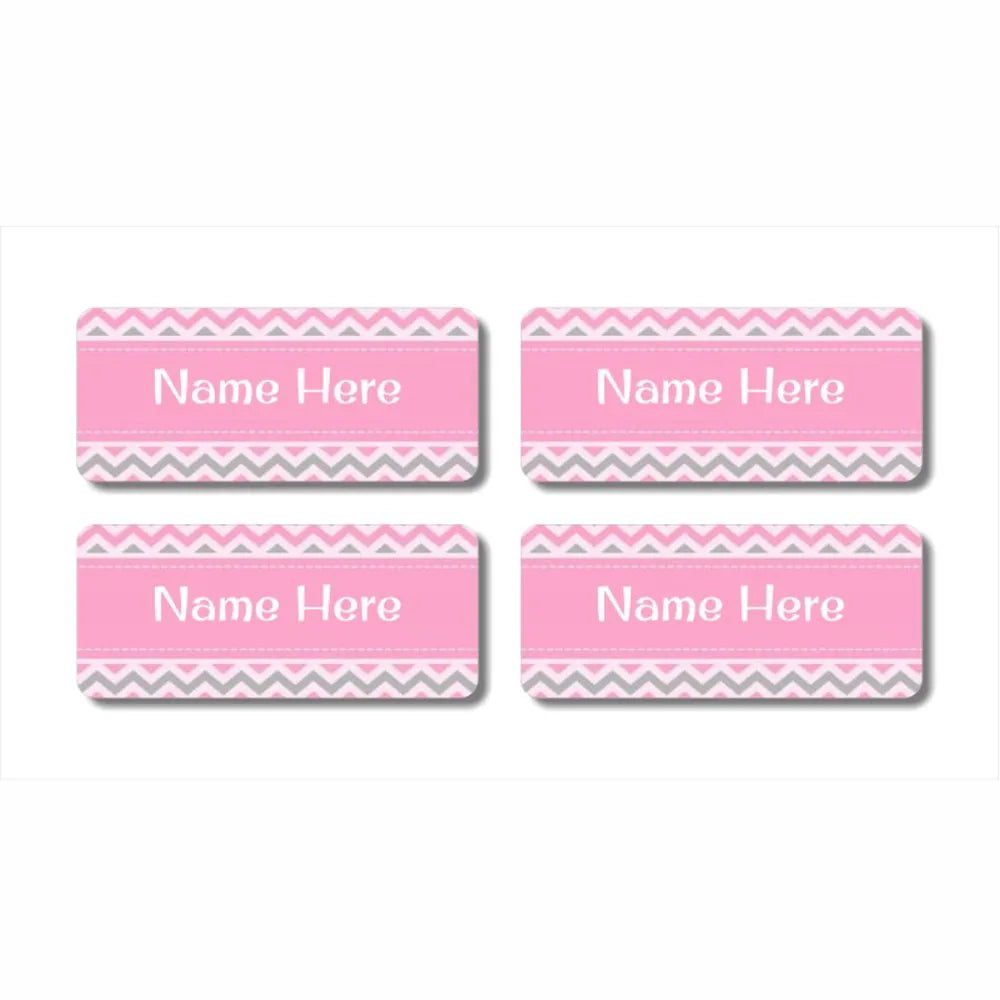 Chevron Rectangle Name Labels