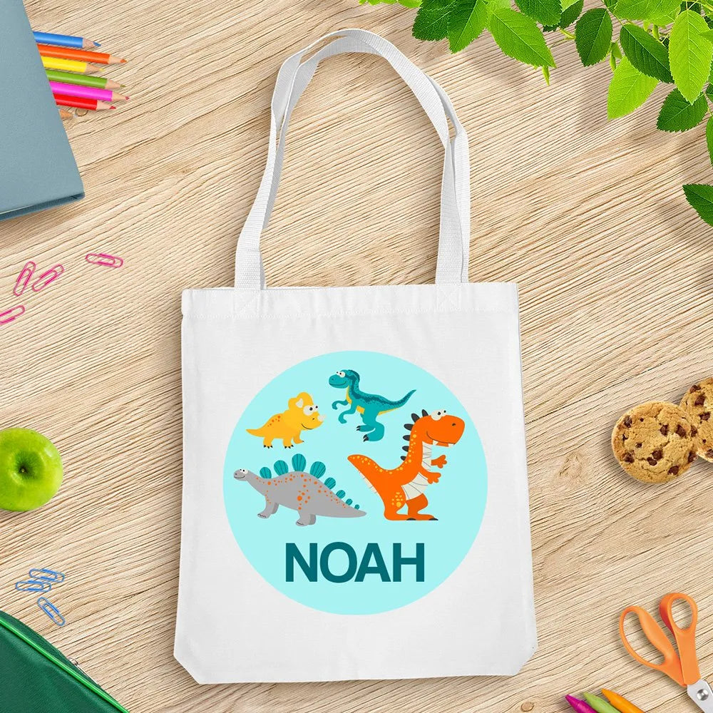 Dinosaurs White Tote Bag