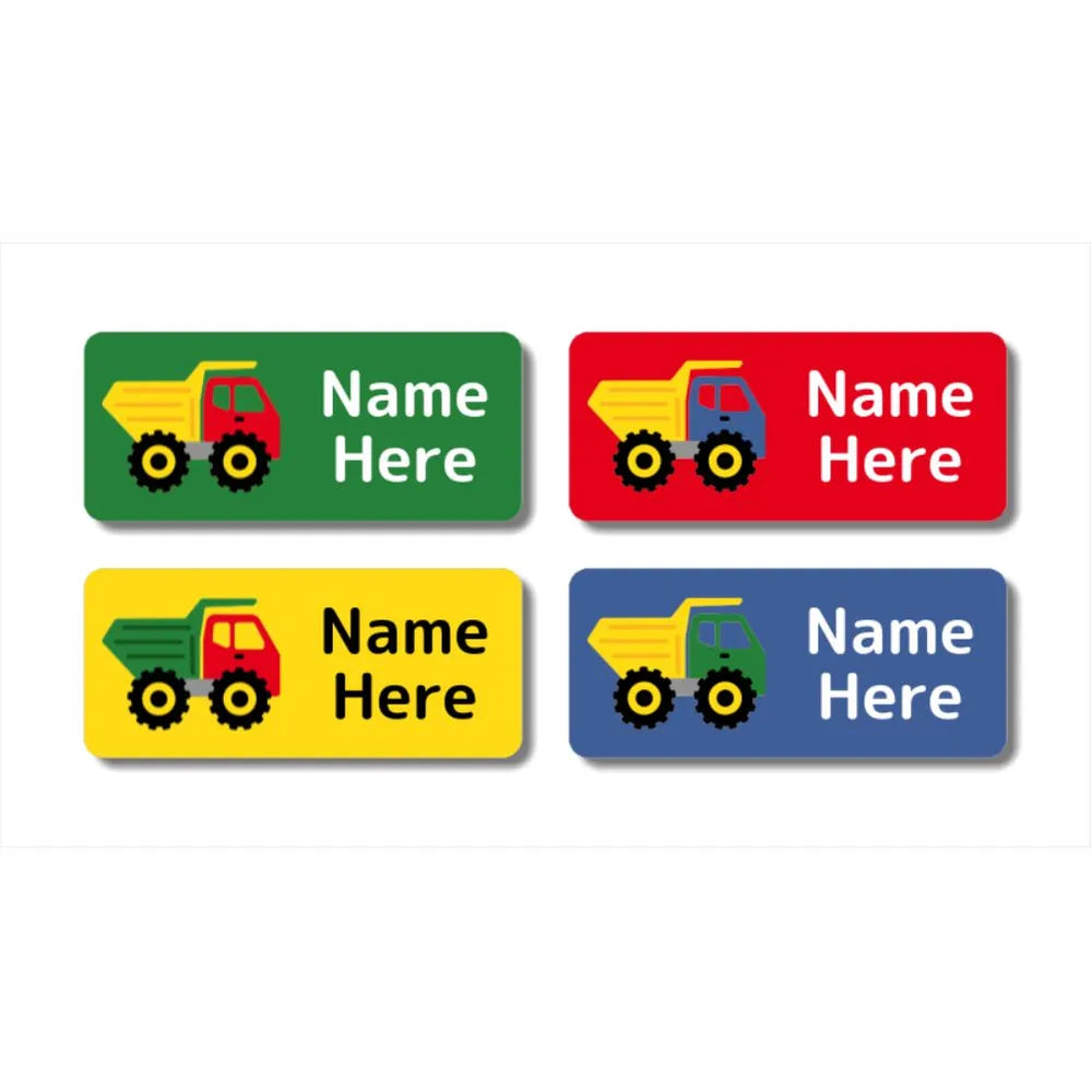 Dump Truck Rectangle Name Labels