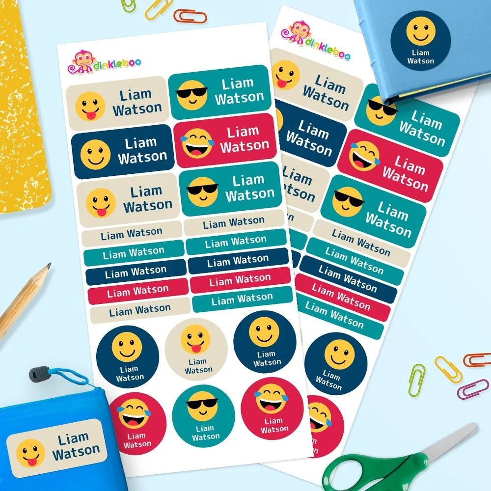 Emoji Mixed Name Label Pack