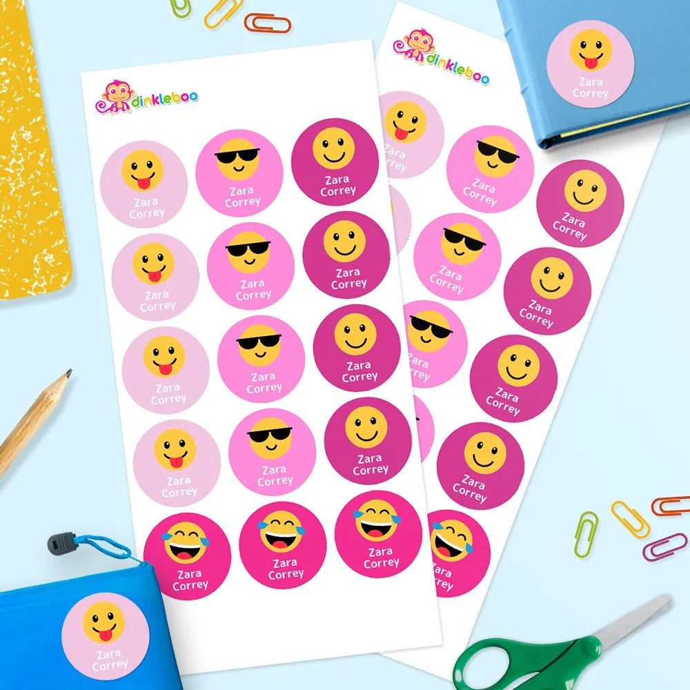 Emoji Round Name Labels