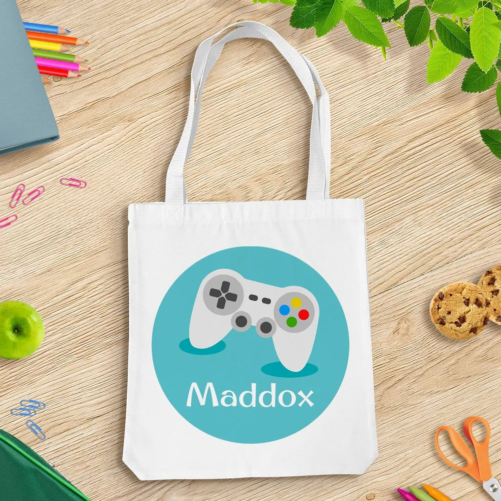 Gaming White Tote Bag