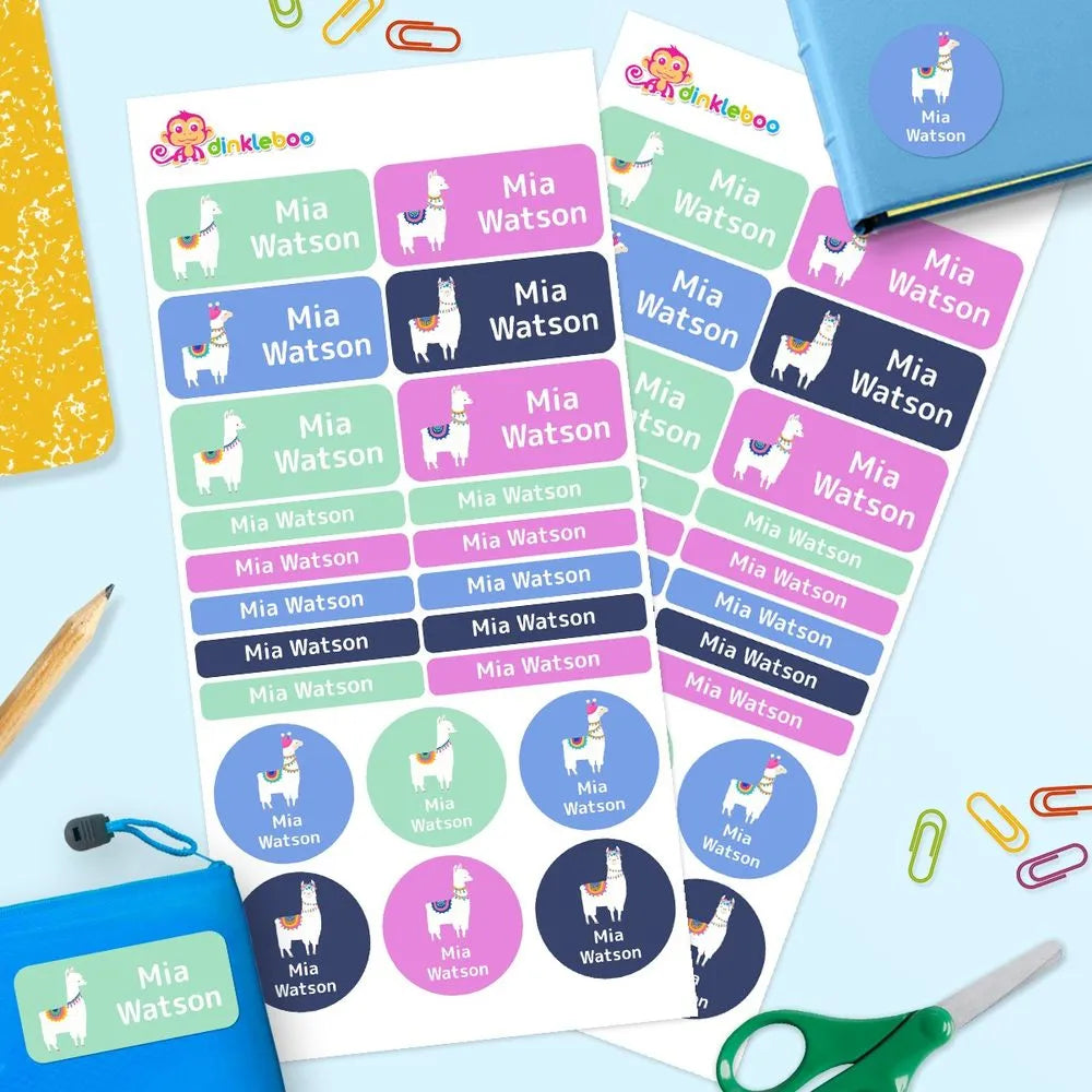 Llama Mixed Name Label Pack