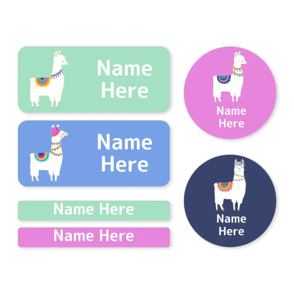 Llama Mixed Name Label Pack