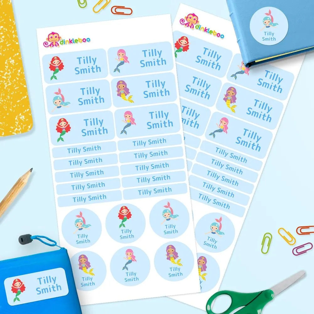 Mermaids Mixed Name Label Pack