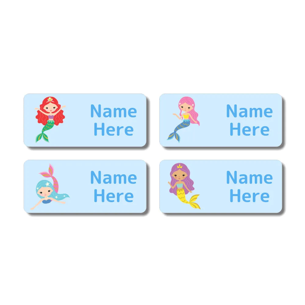 Mermaids Rectangle Name Labels