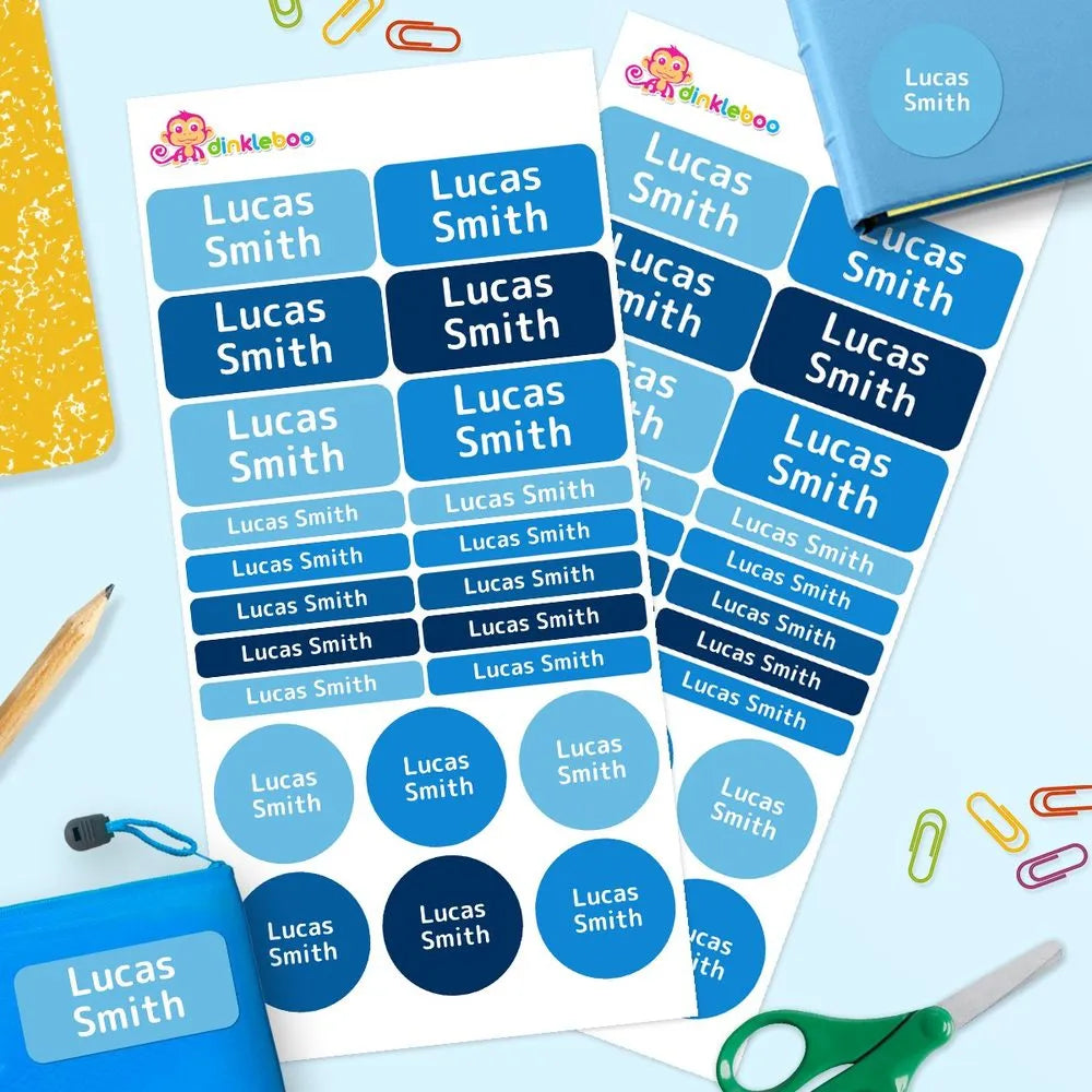 Multi Colour Mixed Name Label Pack