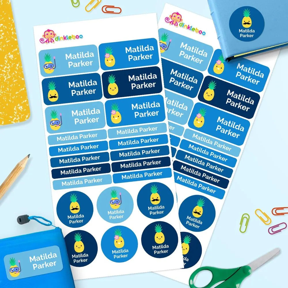 Pineapple Mixed Name Label Pack