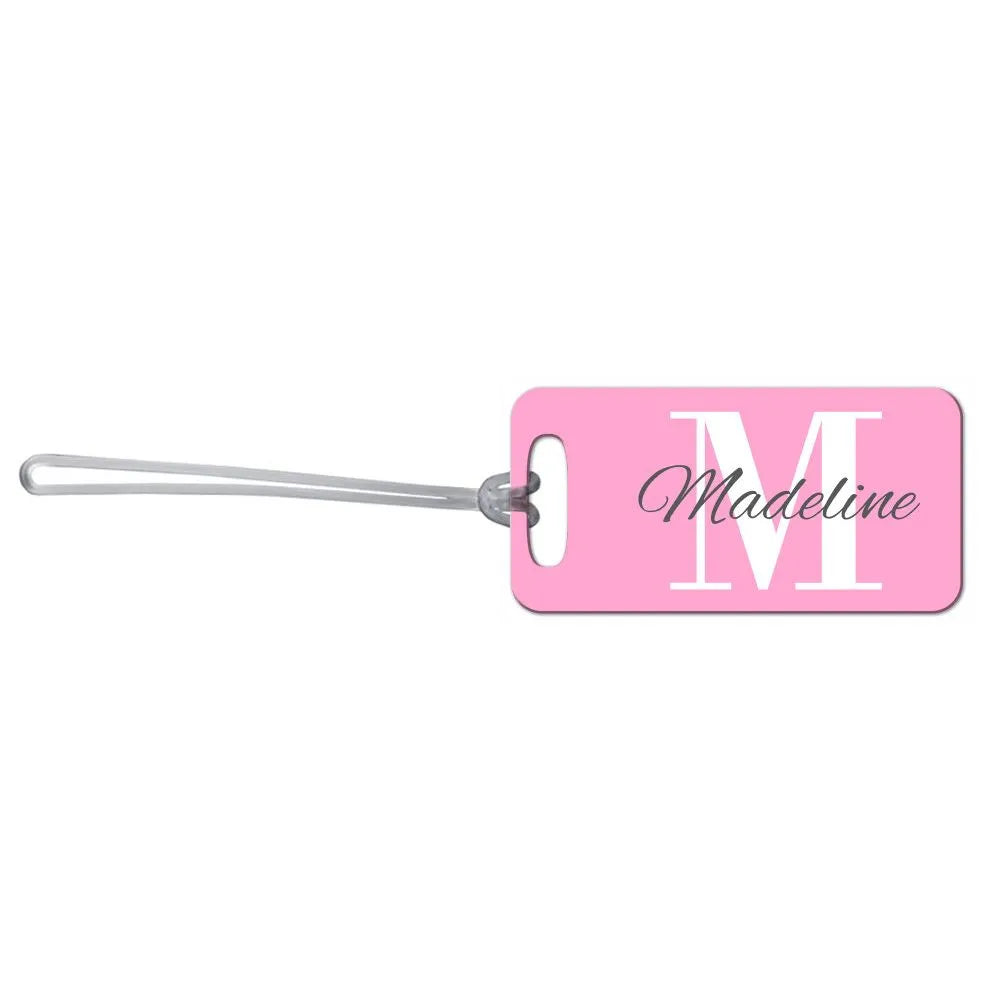 Pink Monogram Bag Tag