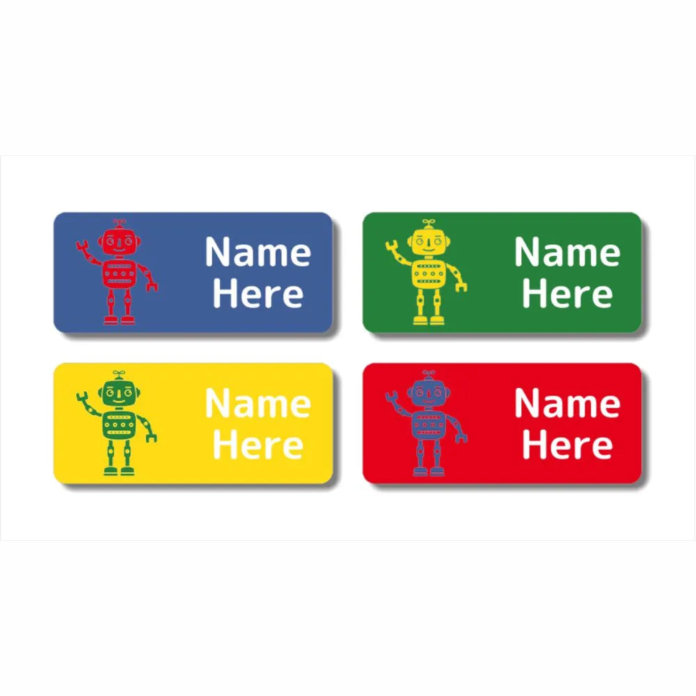 Robots Rectangle Name Labels