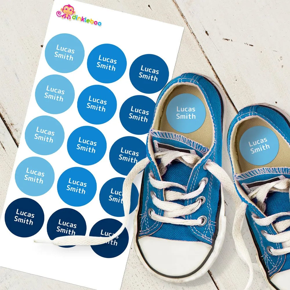 Blues Shoe Dot Labels