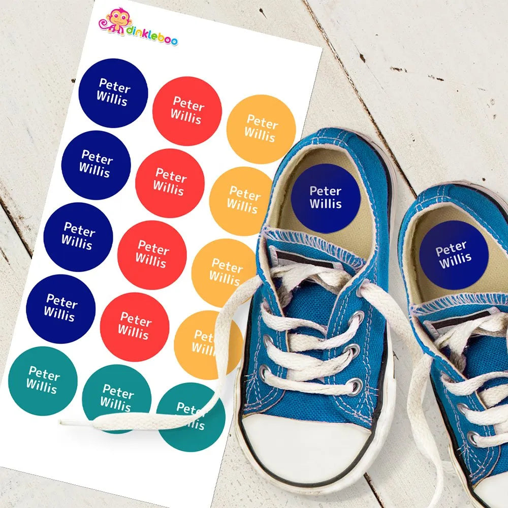 Marine Shoe Dot Labels