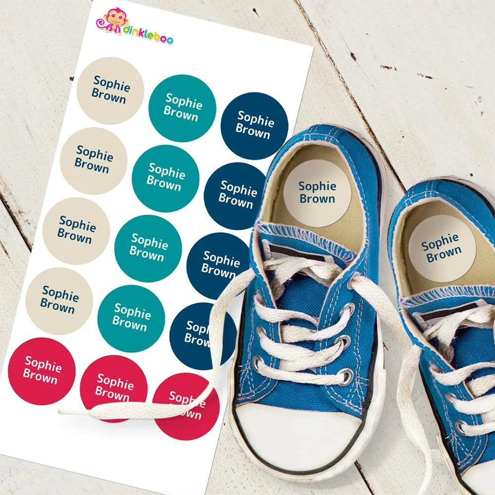 Sailing Shoe Dot Labels