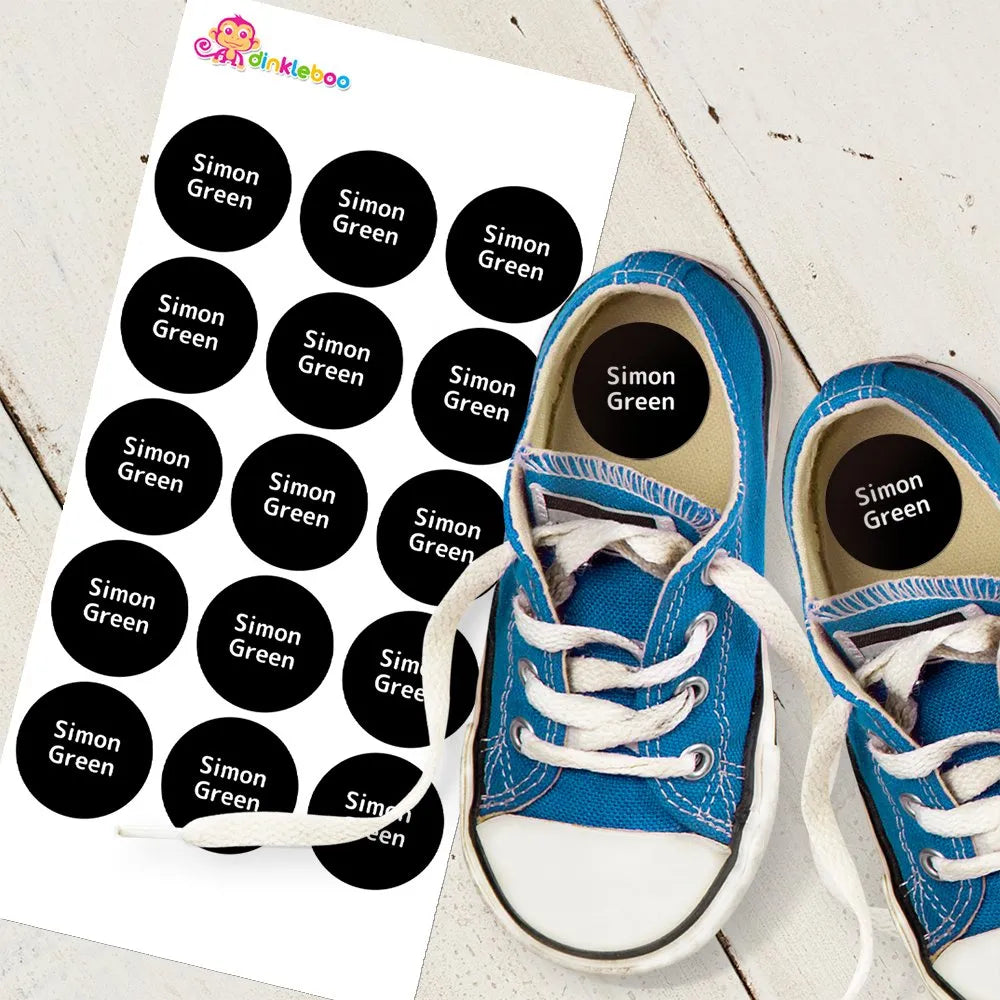 Single Colour Shoe Dot Labels