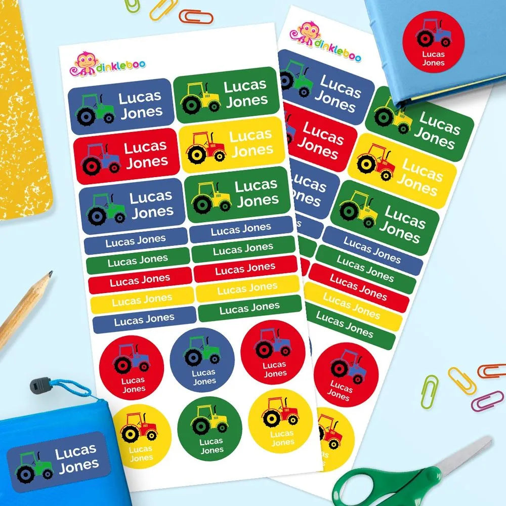 Tractor Mixed Name Label Pack