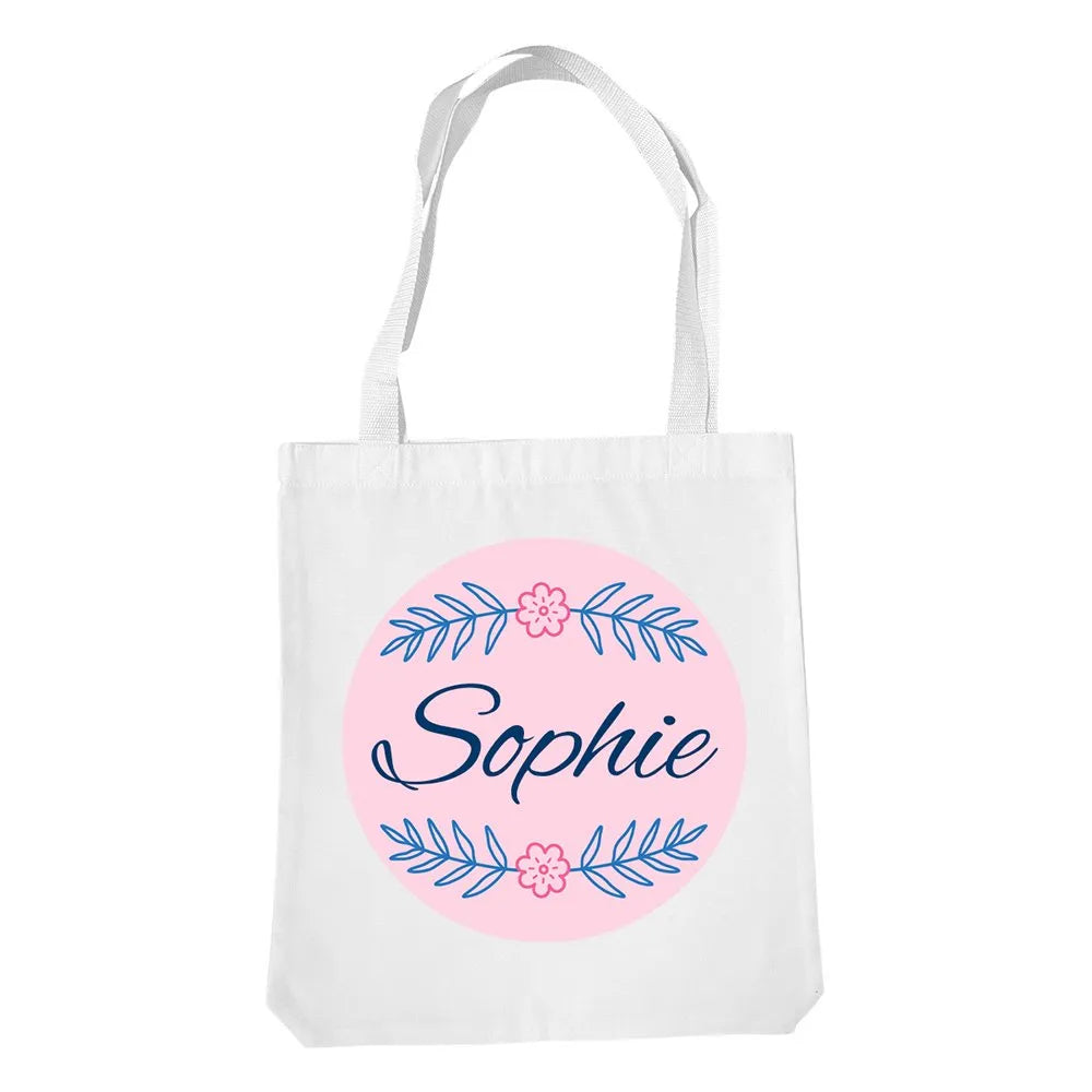 Leaves White Tote Bag