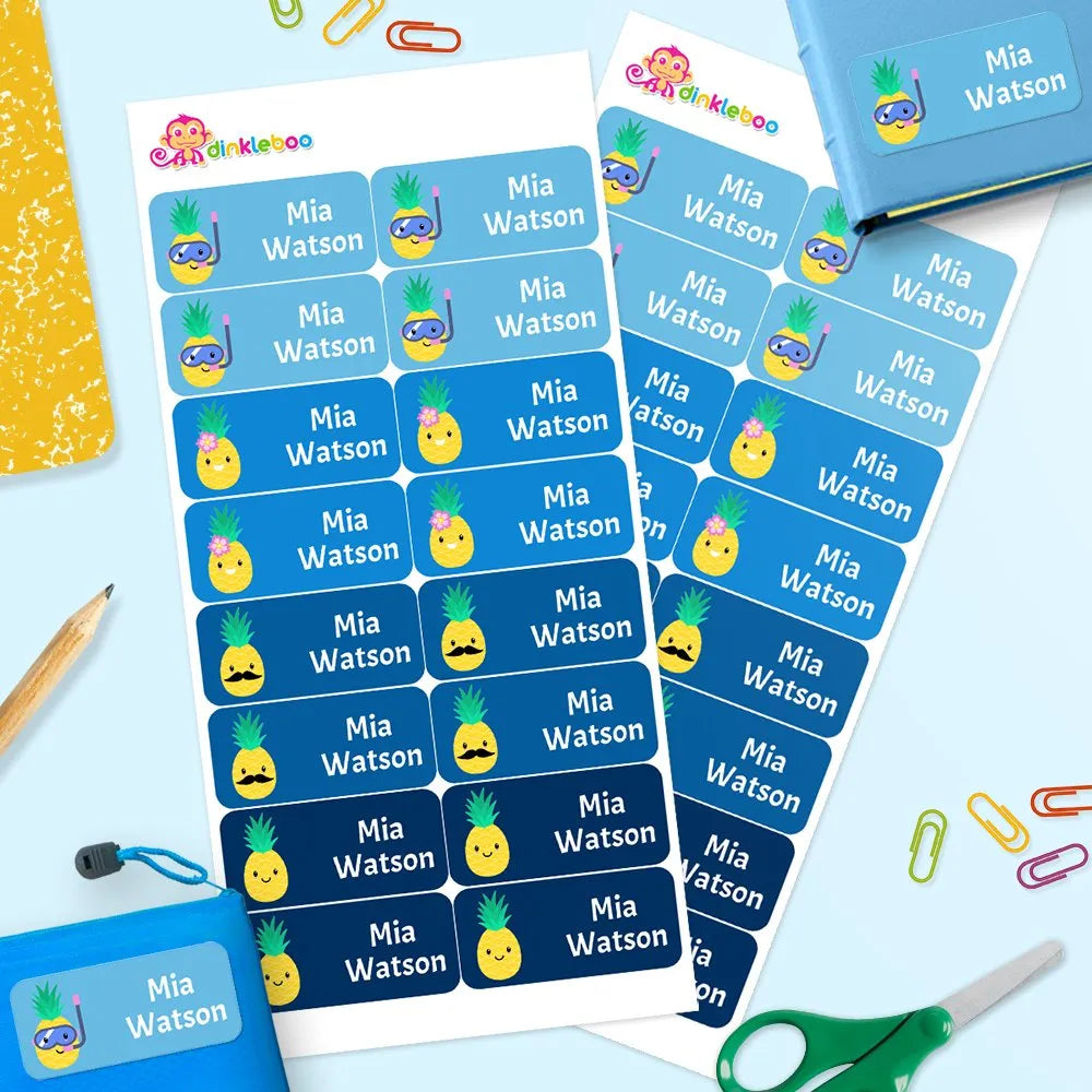 Pineapple Rectangle Name Labels