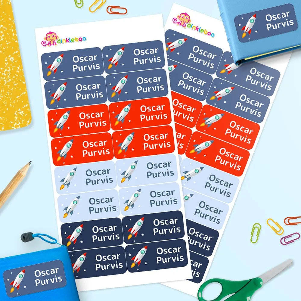 Rockets Rectangle Name Labels