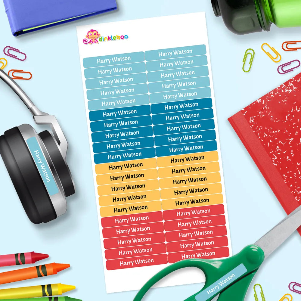 Bright Mini Name Labels