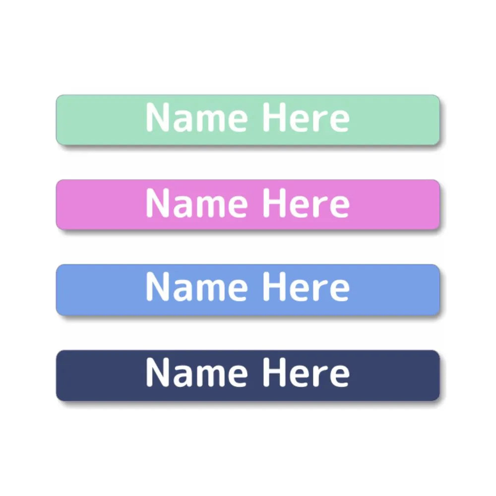 Pastels Mini Name Labels