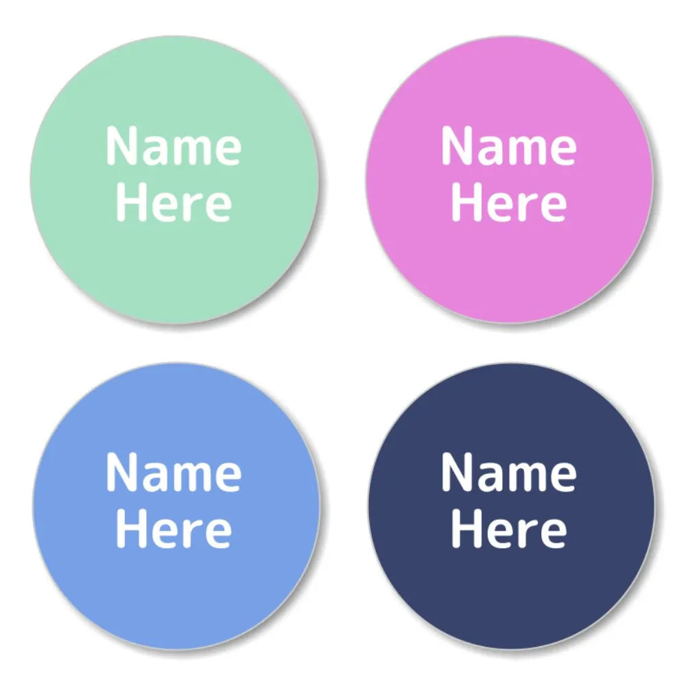 Magenta Shoe Dot Labels