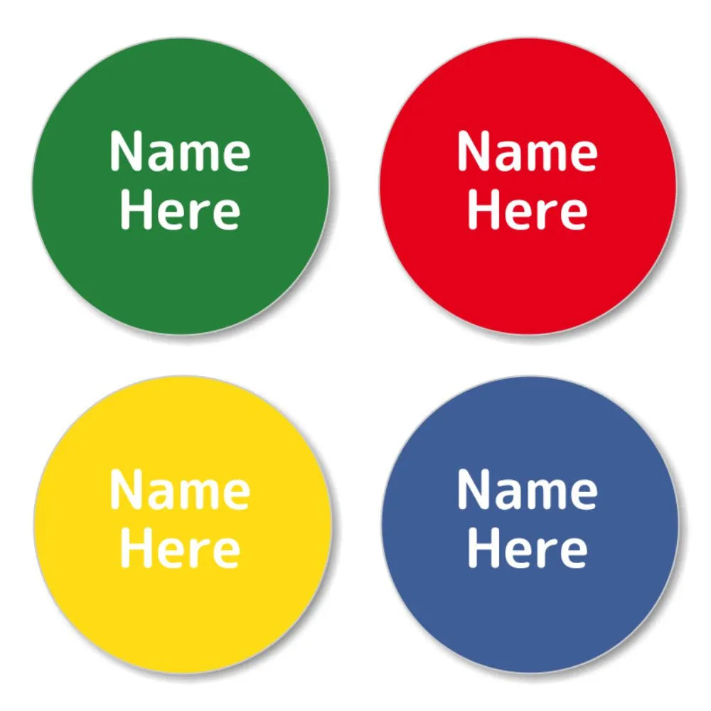 Magenta Shoe Dot Labels