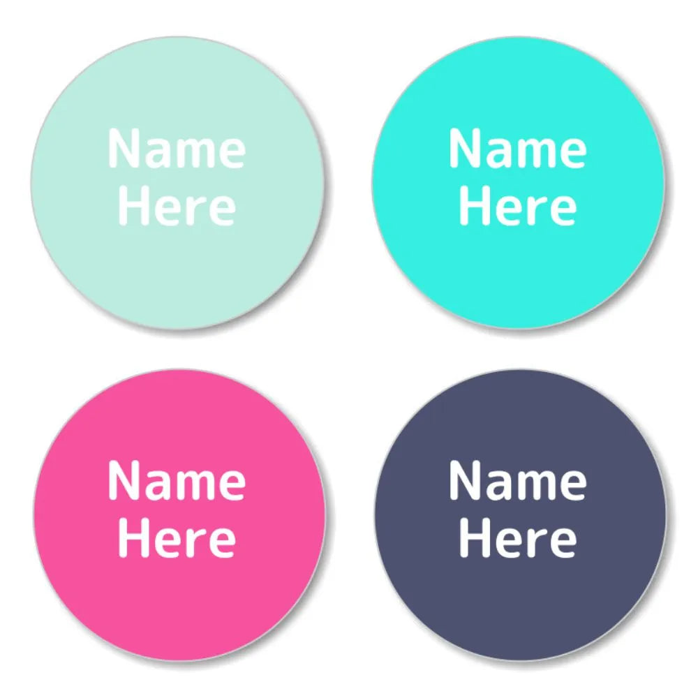 Magenta Shoe Dot Labels