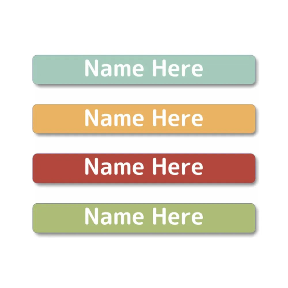 Pastels Mini Name Labels