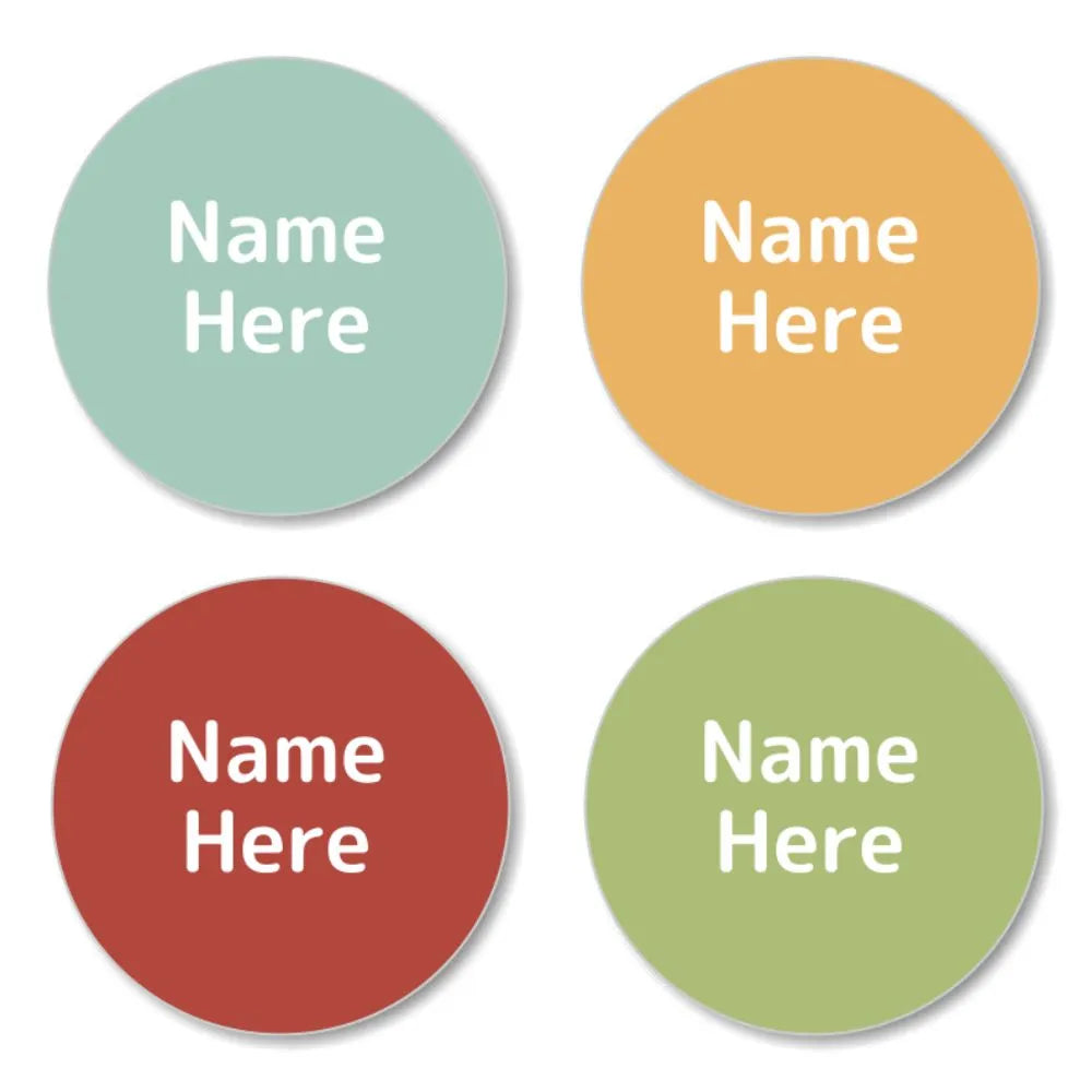 Magenta Shoe Dot Labels