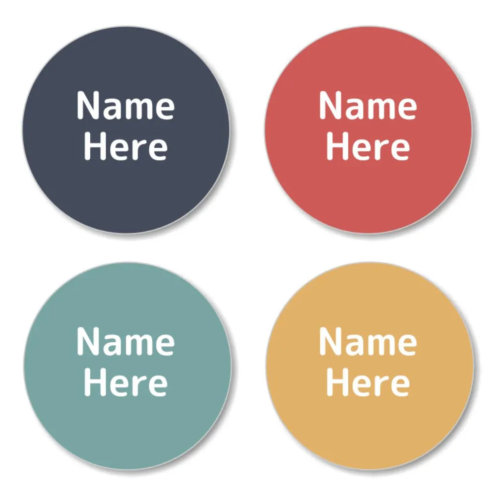 Magenta Shoe Dot Labels