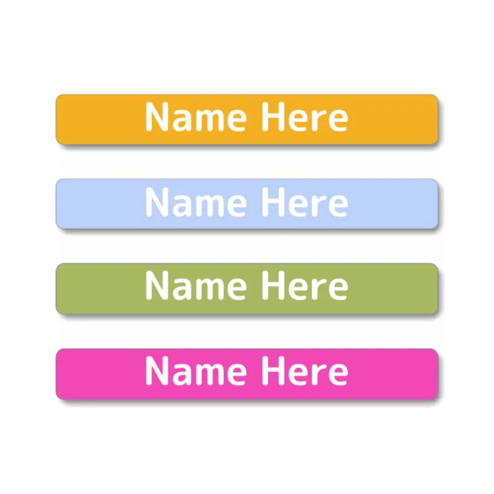 Pastels Mini Name Labels