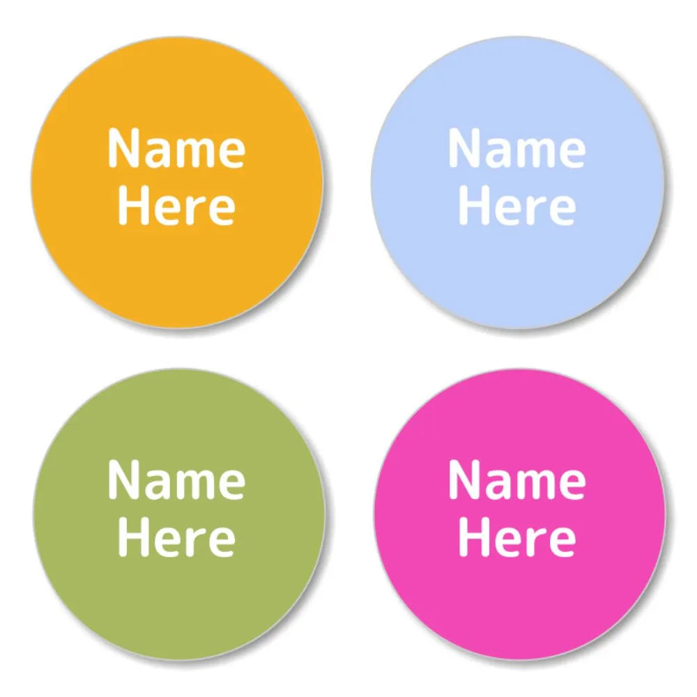 Magenta Shoe Dot Labels