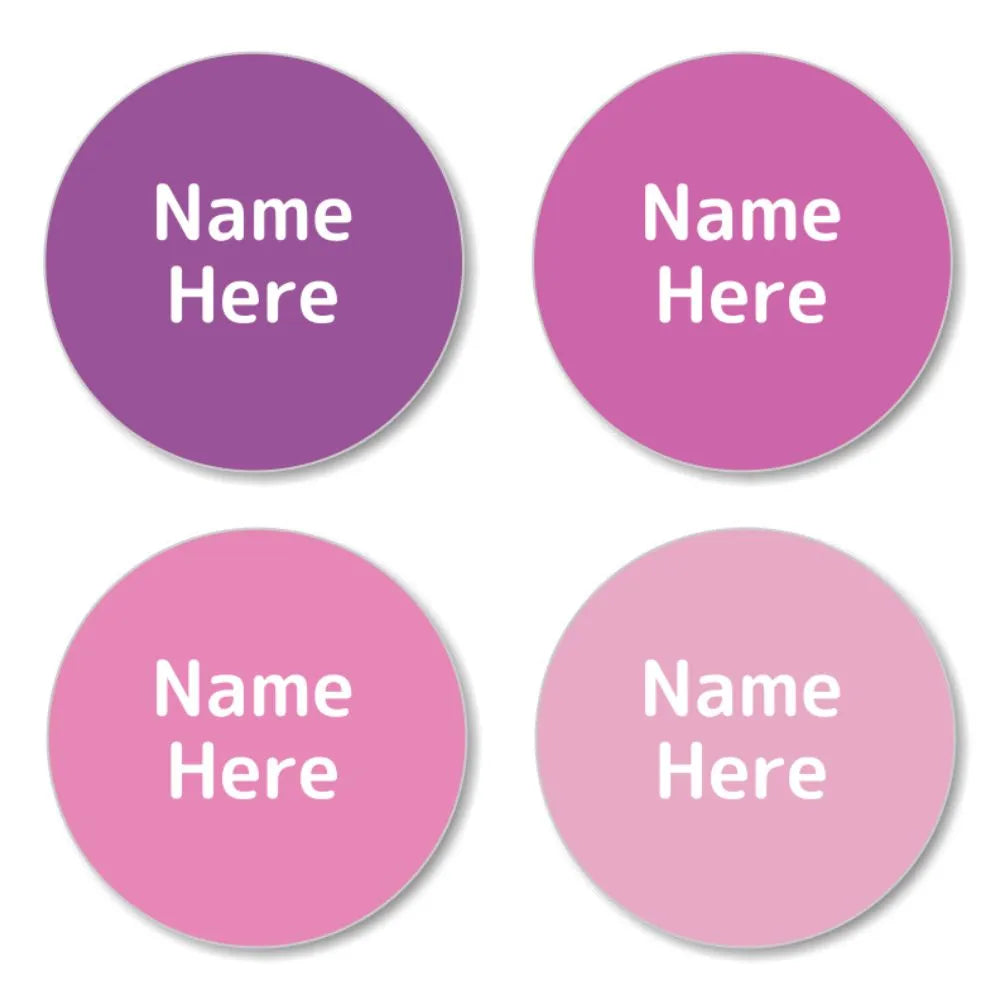 Magenta Shoe Dot Labels