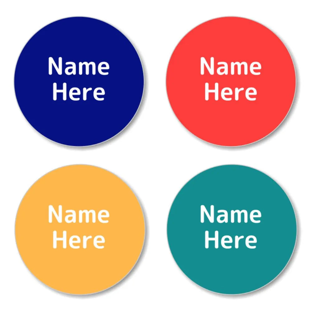 Magenta Shoe Dot Labels