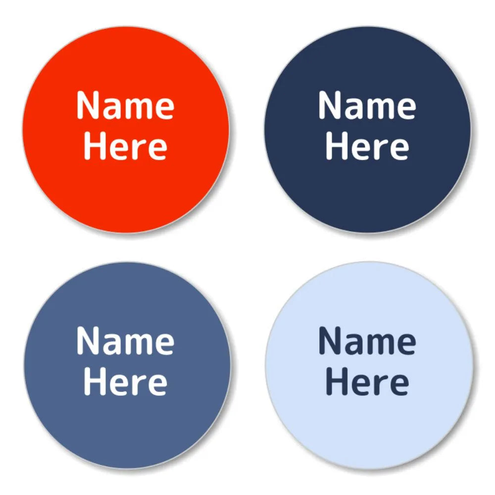 Magenta Shoe Dot Labels