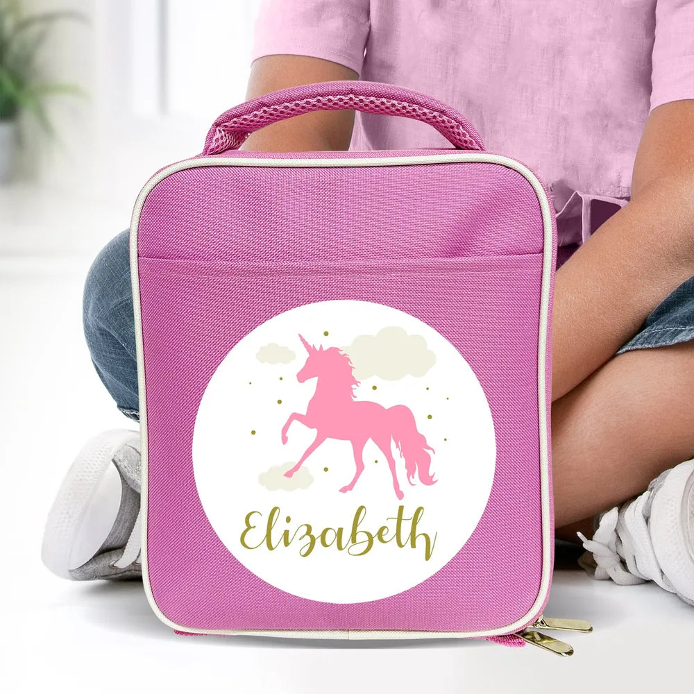 Pink Unicorn Lunch Bag