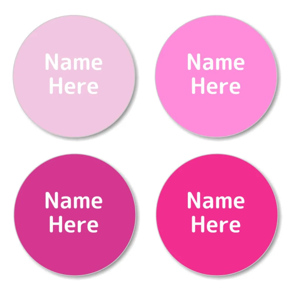 Magenta Shoe Dot Labels