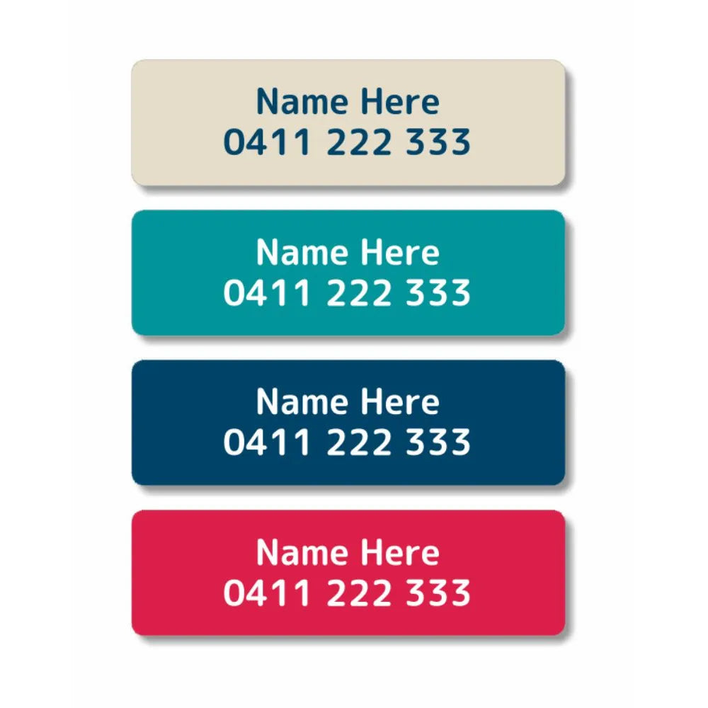 Bright Iron On Clothing Labels