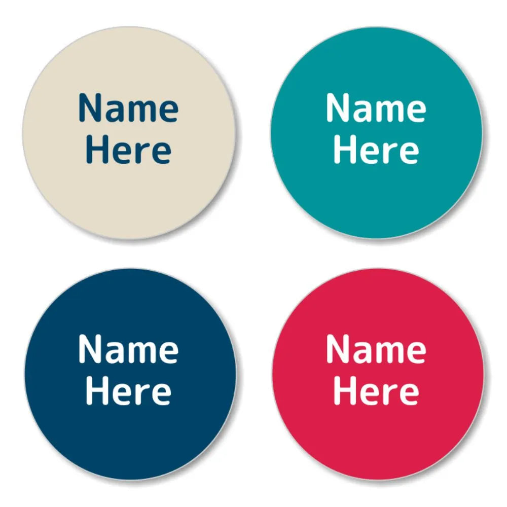 Magenta Shoe Dot Labels