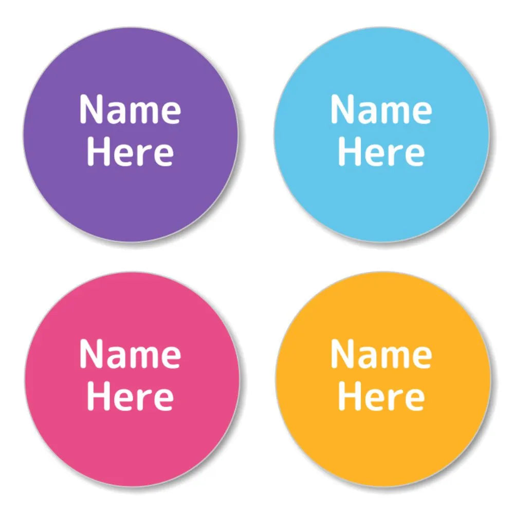 Magenta Shoe Dot Labels