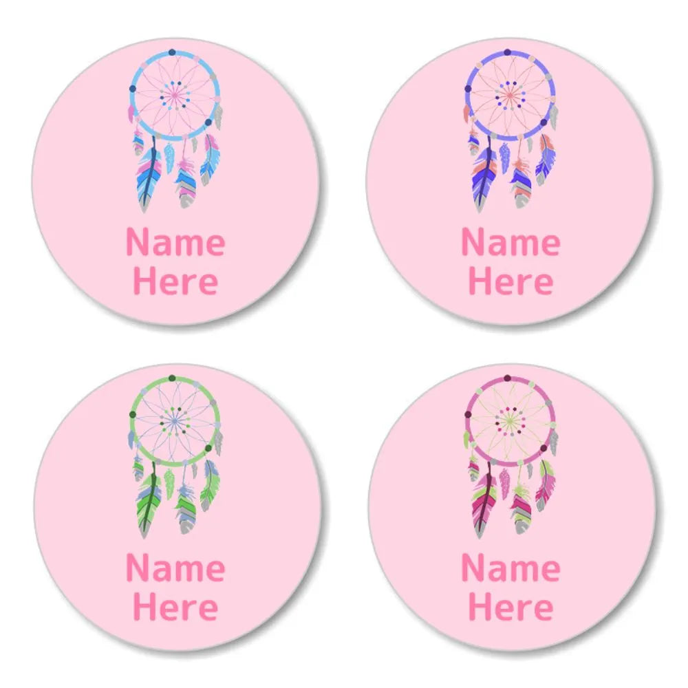 Dream Catcher Round Name Labels